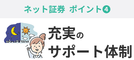 サポート体制が充実している