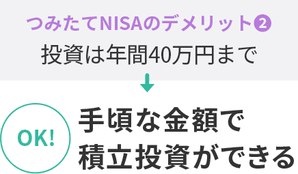 投資は年間40万円まで