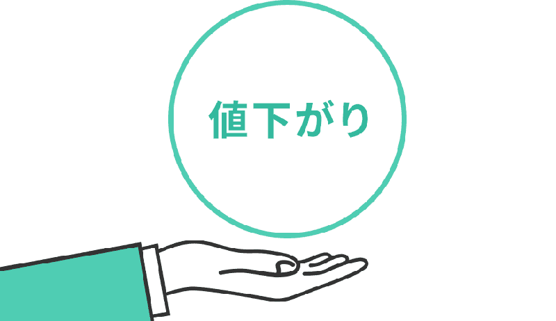 ほったらかしで少しずつ買うと値下がりすら味方にできる！