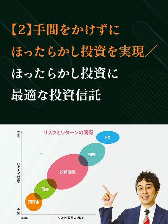 【2】手間をかけずにほったらかし投資を実現／ほったらかし投資に最適な投資信託