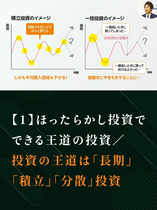 【1】ほったらかし投資でできる王道の投資／投資の王道は「長期」「積立」「分散」投資