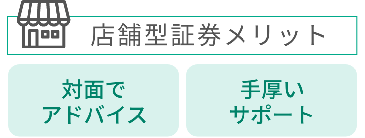 店舗型証券メリット