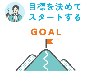 目標を決めてから運用をスタートする