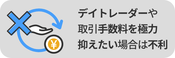 投資信託、つみたてNISA・iDeCoの取扱がない