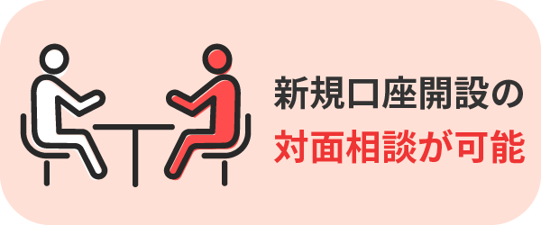 ②新規口座開設について店舗での対面相談ができて安心