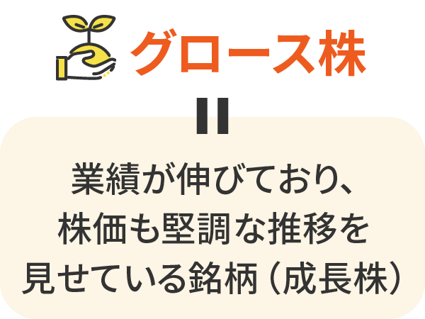 グロース株＝成長株