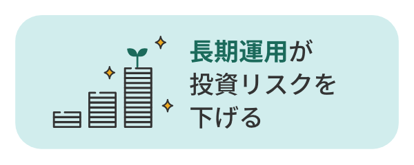 長期運用が投資リスクを下げる