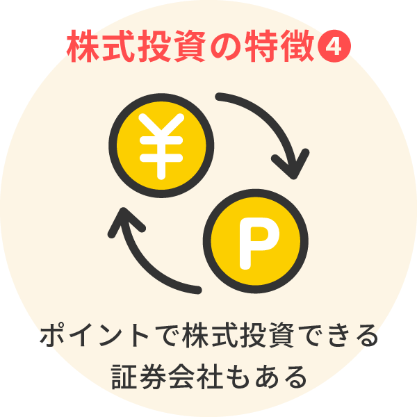 ＜株式投資の特徴④＞ポイントで株式投資できる証券会社もある