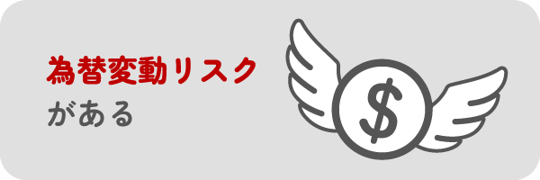 為替変動リスクがある