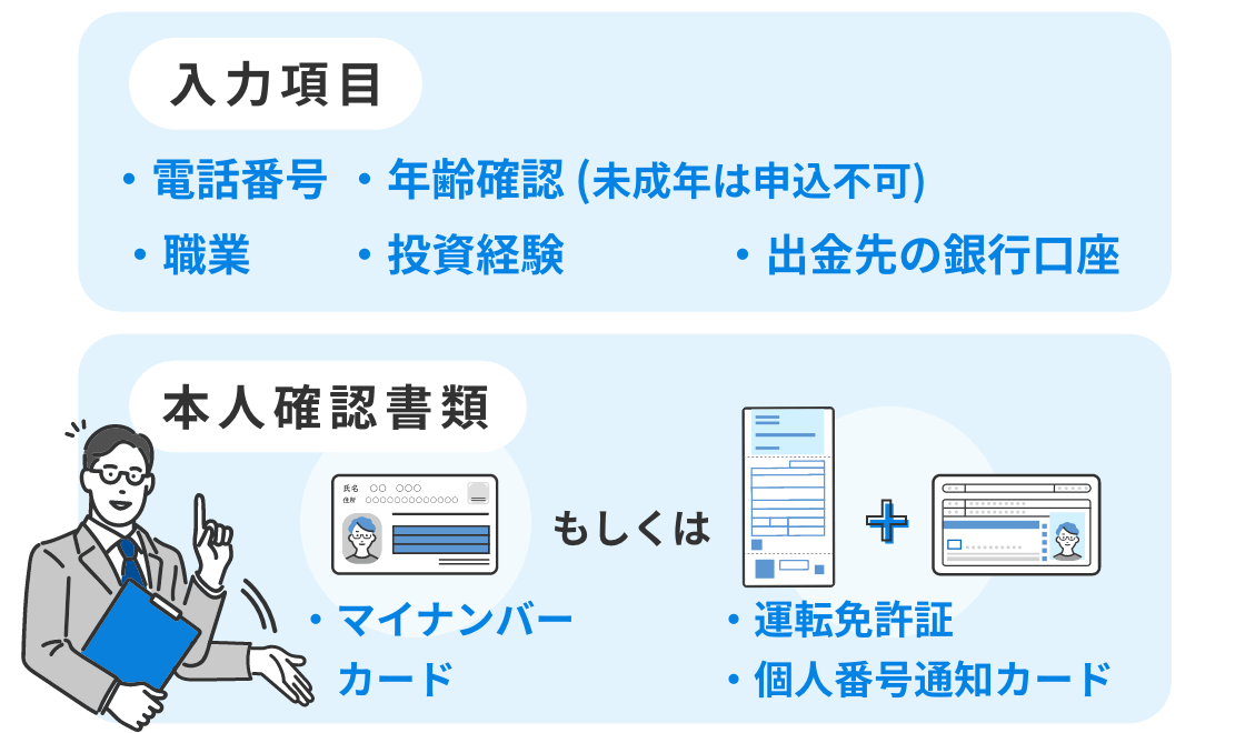 お客様情報の登録画面に以下を入力