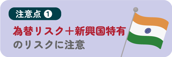 為替リスク＋新興国特有のリスクに注意